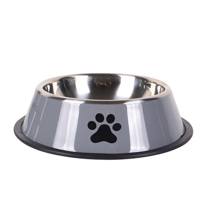 Stainless steel large capacity pet bowl dog food bowl