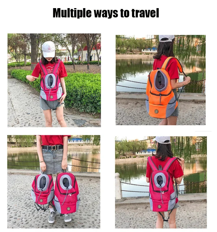New Double Shoulder Portable Travel Backpack Pet Carrier