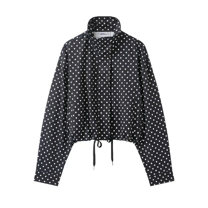 HH Fashion Women's Polka Dot Print Short Coats