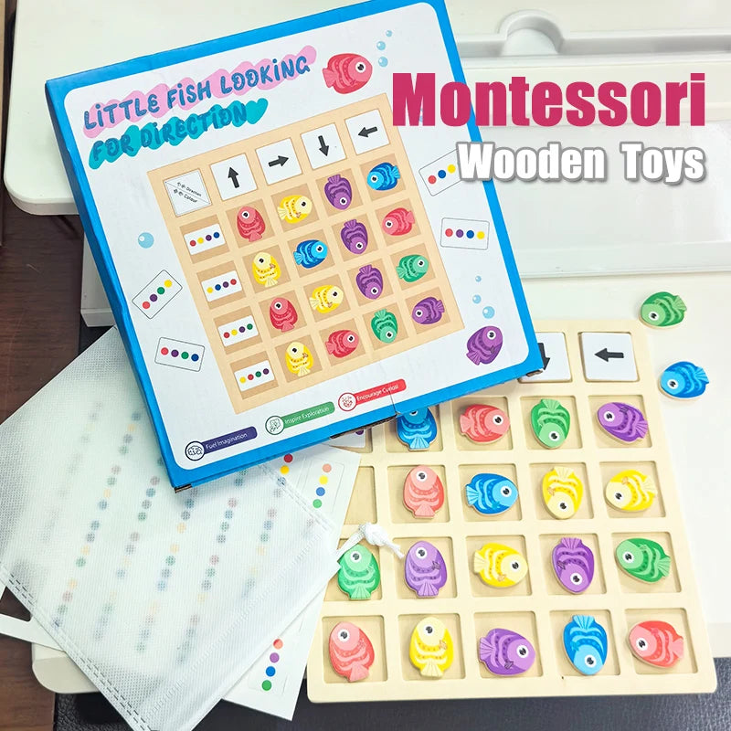 Wooden Montessori Toys Children's Logical Thinking Training