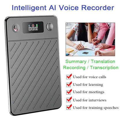 AI Voice Recorder with Display Screen 8-256GB Intelligent