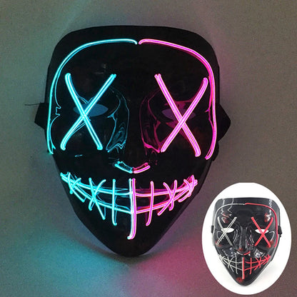 Wireless LED Neon Purge Mask & Fiber Optic Gloves