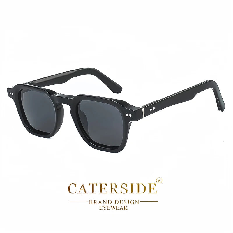 CATERSIDE Retro Polarized Sunglasses Men Travel Eyewear