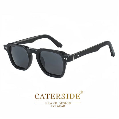 CATERSIDE Retro Polarized Sunglasses Men Travel Eyewear