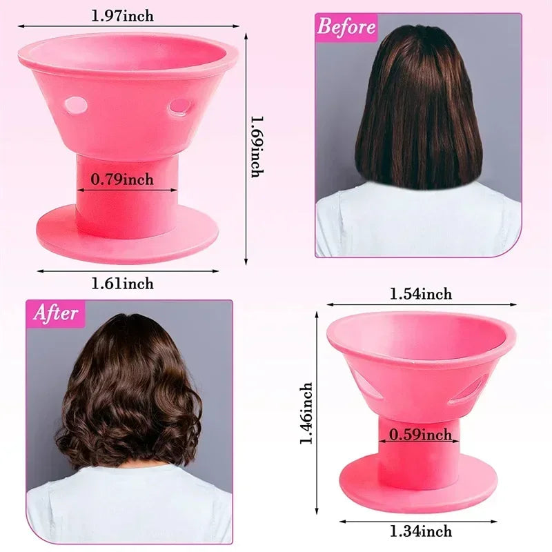 Soft Rubber Silicone Heatless Hair Curler Hair Styling