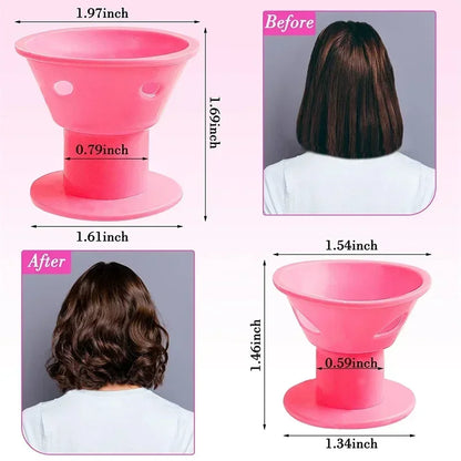 Soft Rubber Silicone Heatless Hair Curler Hair Styling