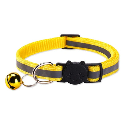 Colorful Reflective Breakaway Cat Collar with Bell