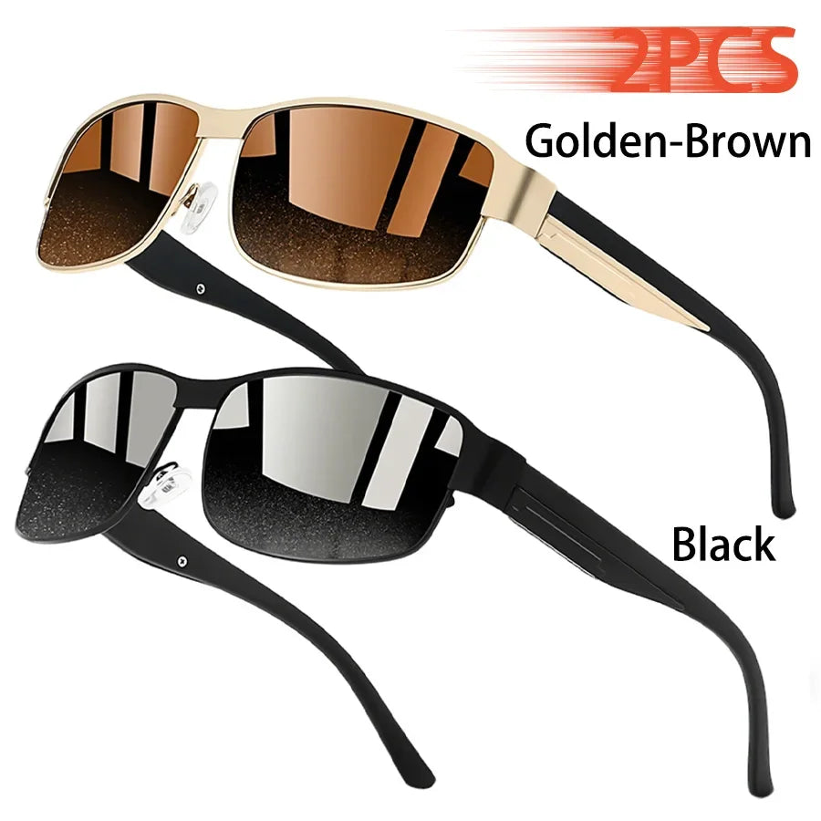 Fashion Vintage Rectangle Sunglasses Men Women