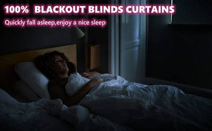 100% Blackout Window Cover Darkest Light Block Black Privacy