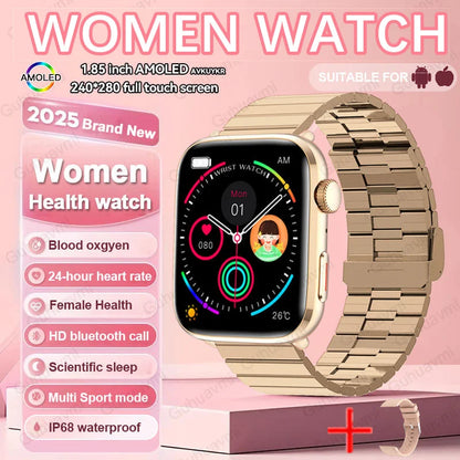 New Women Men AI Smart Diagnosis Watch HRV+PPG Blood Pressure