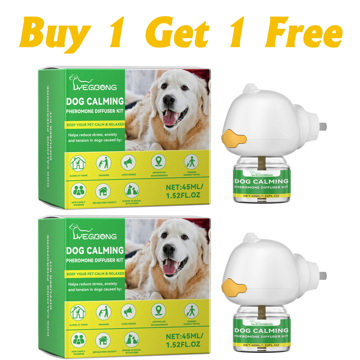 Dog Calming Diffuser Kit Relaxing Anti Anxiety Relief