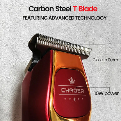 Powerful Professional Hair Trimmer Men 0 MM T Blade Electric Clipper