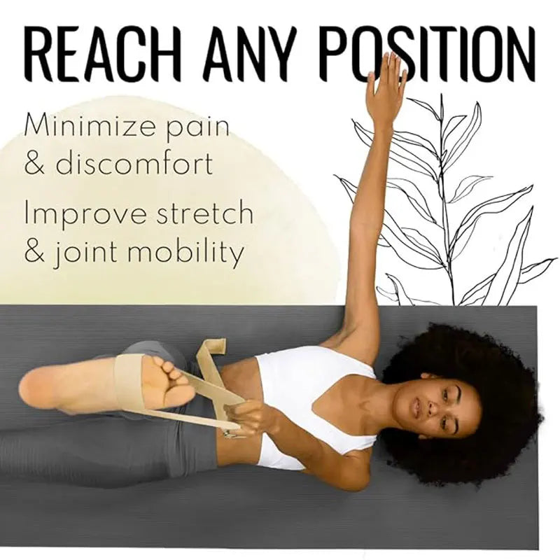 Adjustable Non Slip Strap, Suitable for Yoga Pilates
