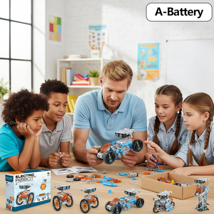 12-in-1 STEM Robot Building Kit Toys DIY Engineering Construction