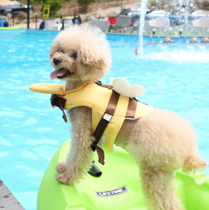 Summer Little Bee Dog Swimsuit Waterproof Puppy Life Jacket