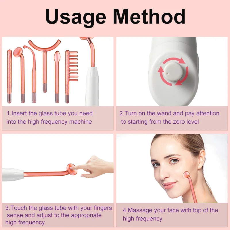 High Frequency Facial Wand For Hair Face Anti Aging