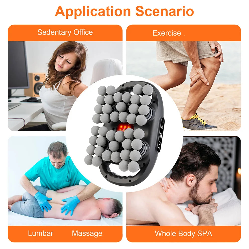 42-Heads Fascia Gun High-Frequency Vibration Body Massage