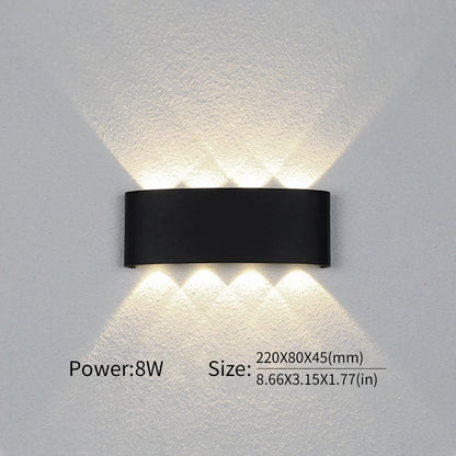 Led Wall Lamp Waterproof IP66 Up And Down Lighting Garden Decoration