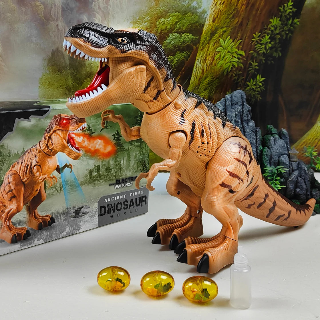 Electric Toy Large Size Walking Spray Lay Eggs Dinosaur