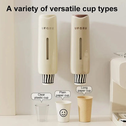 Water Dispenser Cup Extractor Wall Mounted Holder Bracket