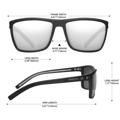Polarized Sunglasses for Men Shades Lightweight TR90 Frame