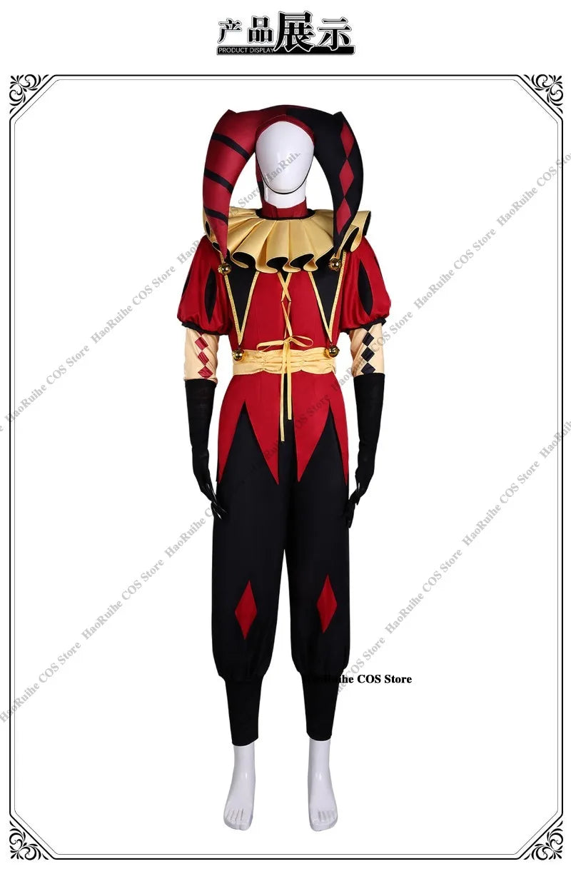 Hot The Freak Circus Pierrot Jester Harlequin Cosplay