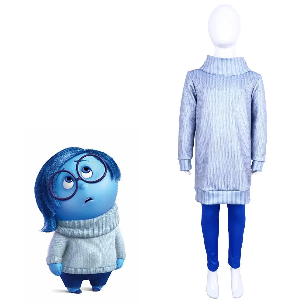 Anime Movie Inside Out Joy Cospaly Costume Disgust