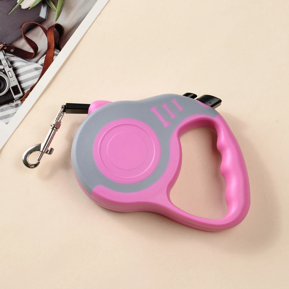 Retractable Pet Dog Leash Dogs Hiking Walking Traction Rope