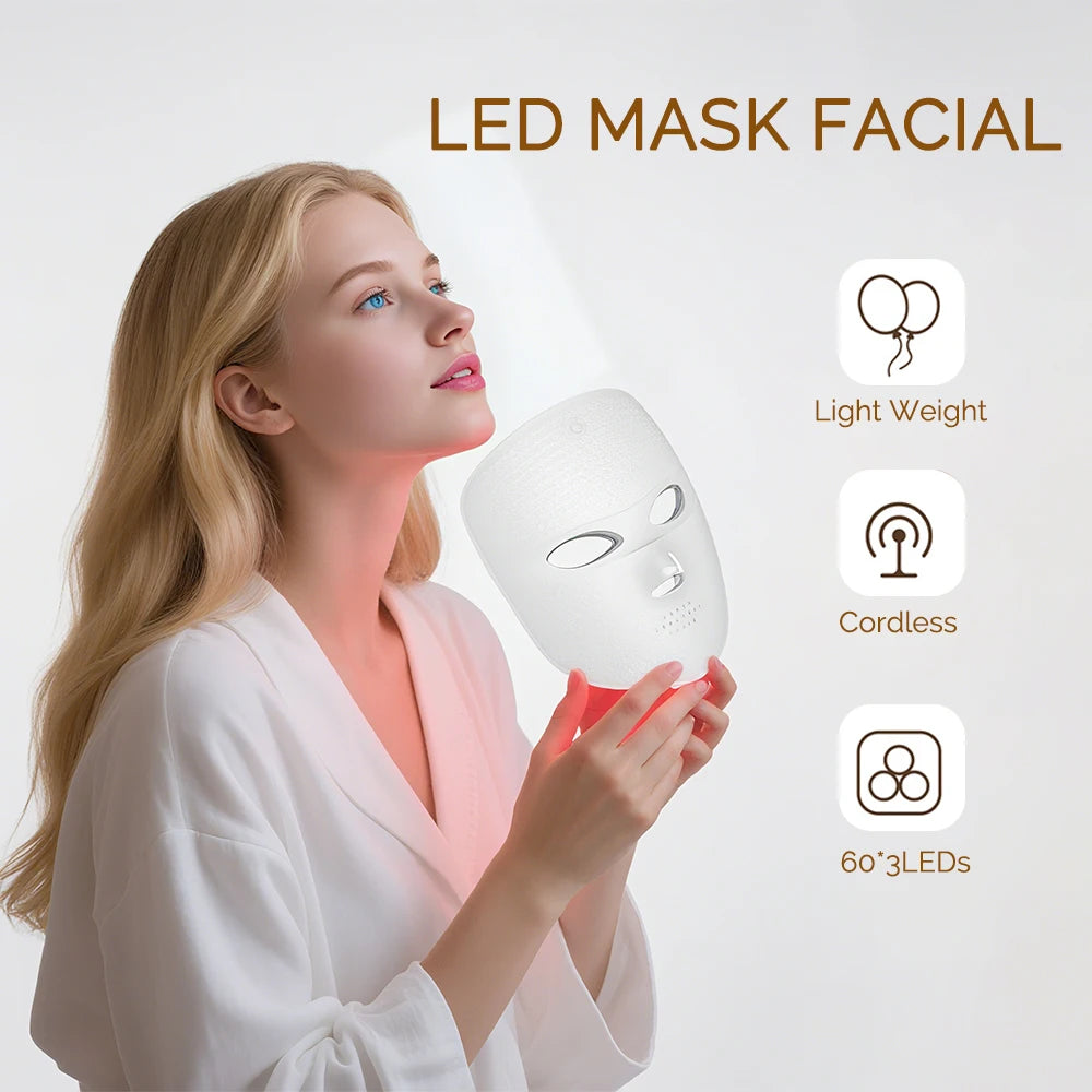 Wireless LED Mask 7 Color LED Face Mask Photon