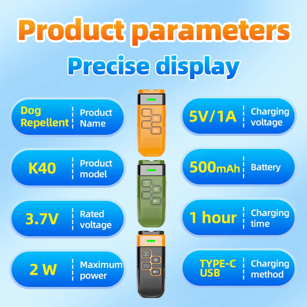 Dual Ultrasonic Pet Repeller Professional Dog Training