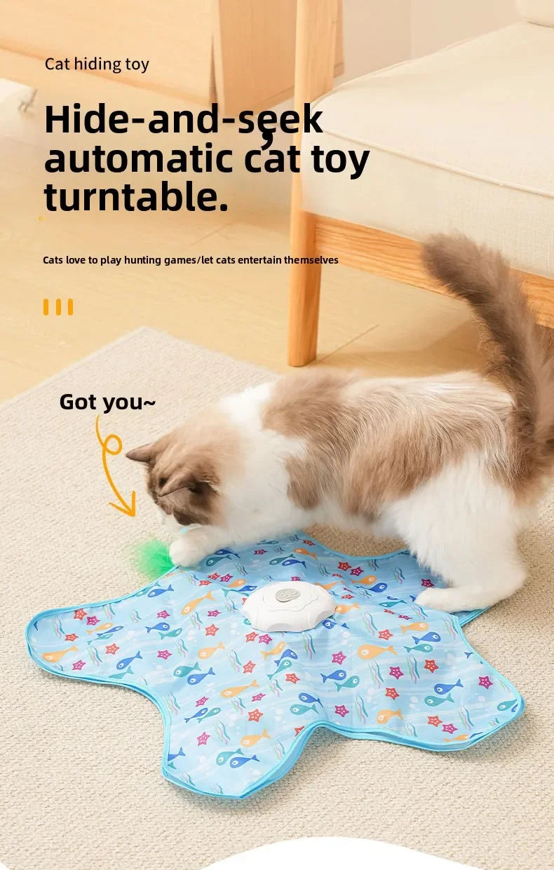 Electric cat turntable pet toy self-stimulating