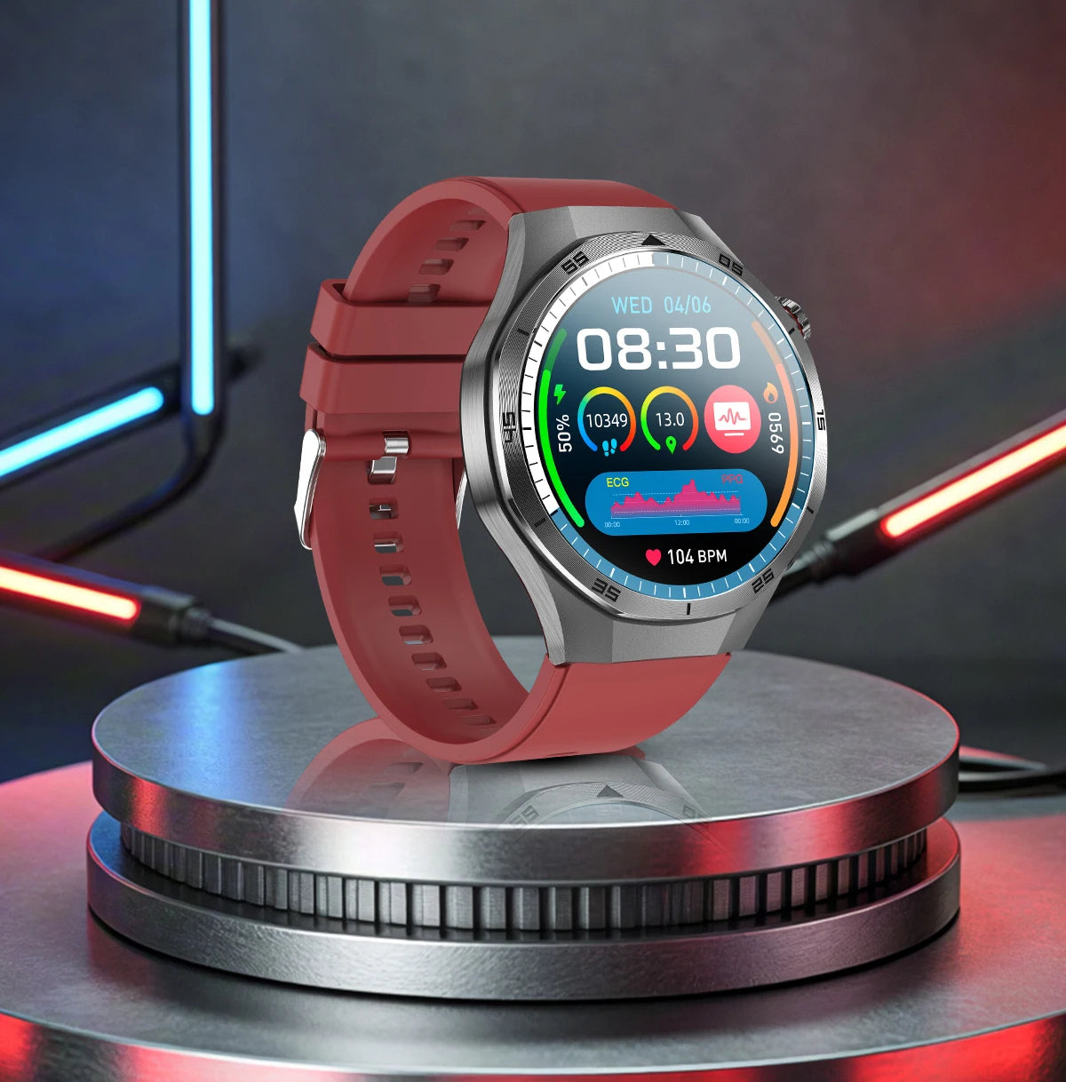 New Nursing Grade ECG+PPG Smart Watch Health Analysis