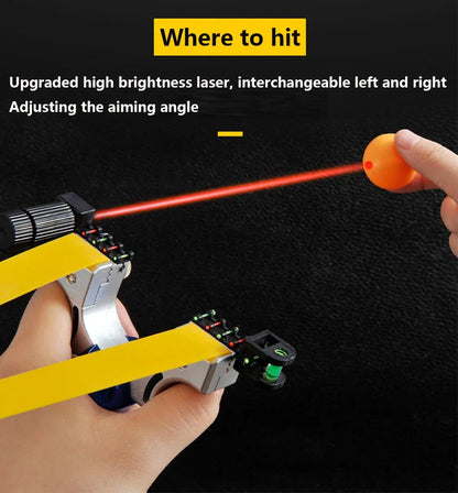 Laser Pointing Slingsshot 10 Style Precision Aiming Slingshot