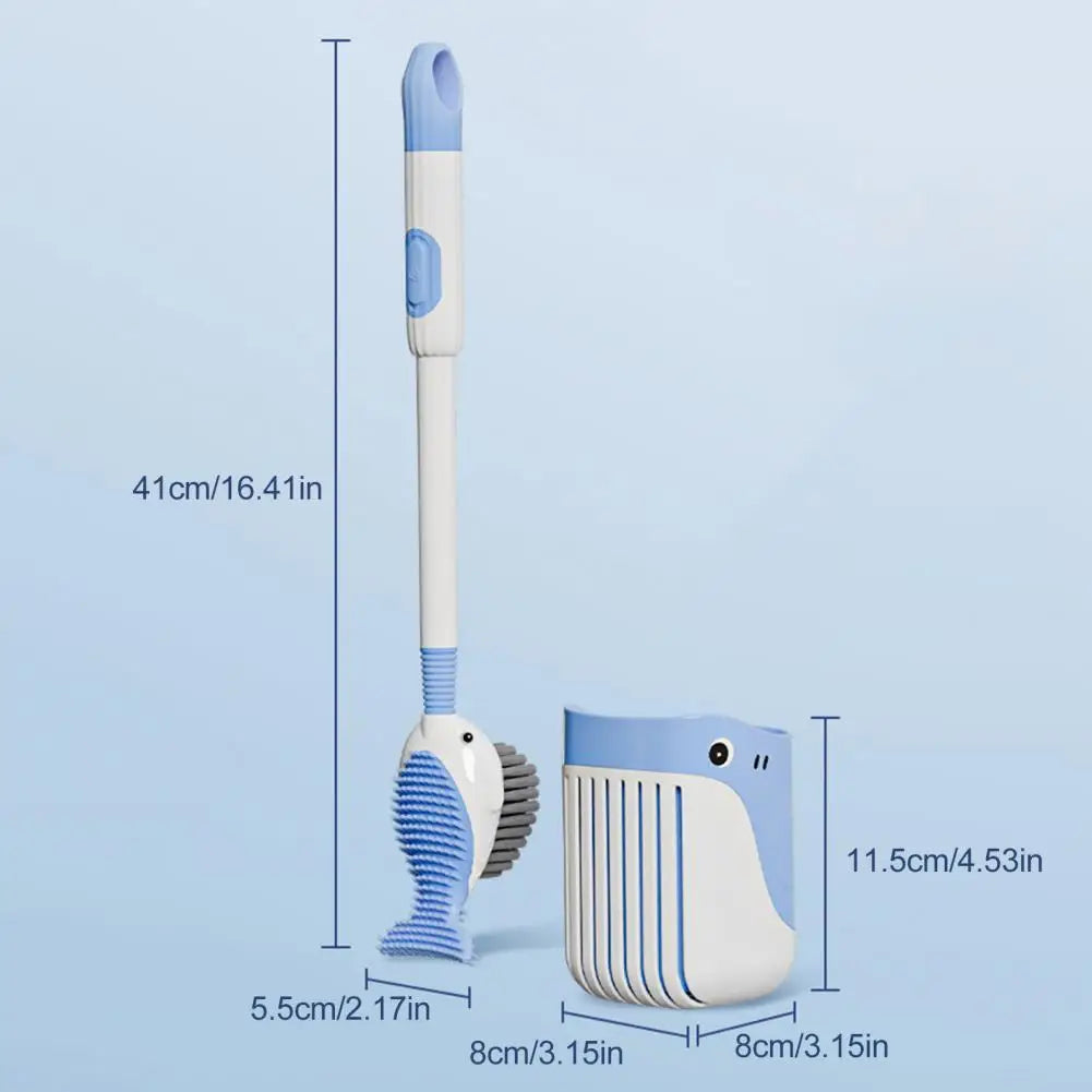 Squirt Whale Toilet Brush 360-Degree Cleaning Brush