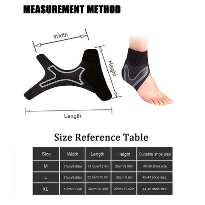 1 Pc Ankle Brace Support Compression Sleeve Breathable Running