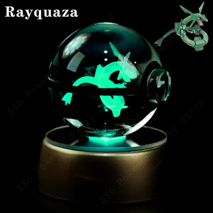 Pokemon Crystal Ball 3D Mewtwo Pikachu Gift