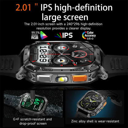 1400mAh Super Battery Durable Adult Smart Watch 2.01 inch
