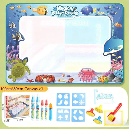Magic Water Drawing Mat with Reusable Magic Pens