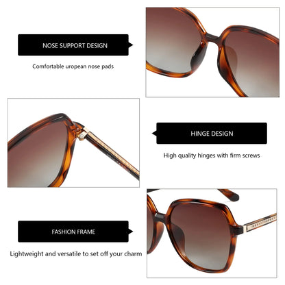 ZENOTTIC Oversized Polarized Sunglasses Big Square Frame