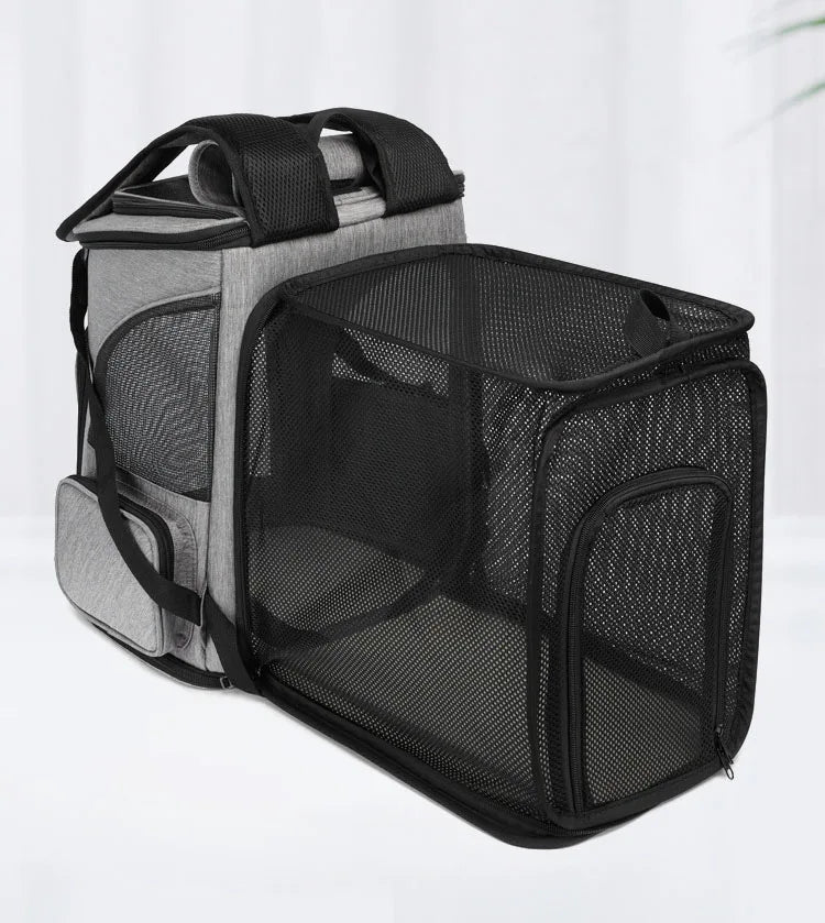 Breathable Pet Cat Carrier Backpack Foldable Pet Carrier Transport