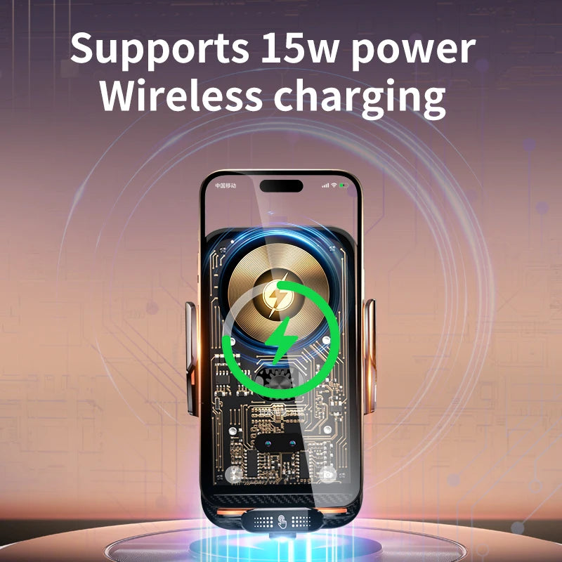 Car Phone Holder 66W Wireless Charger Mobile Phone Holder