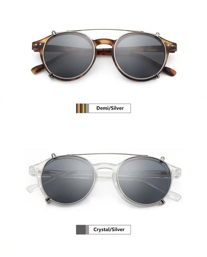 Steampunk Style Clip On Sunglasses for Men Women