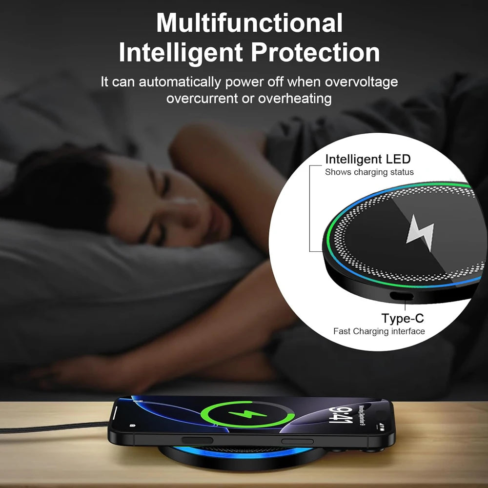 30W Wireless Charger Pad Phone Chargers Induction Fast Charging