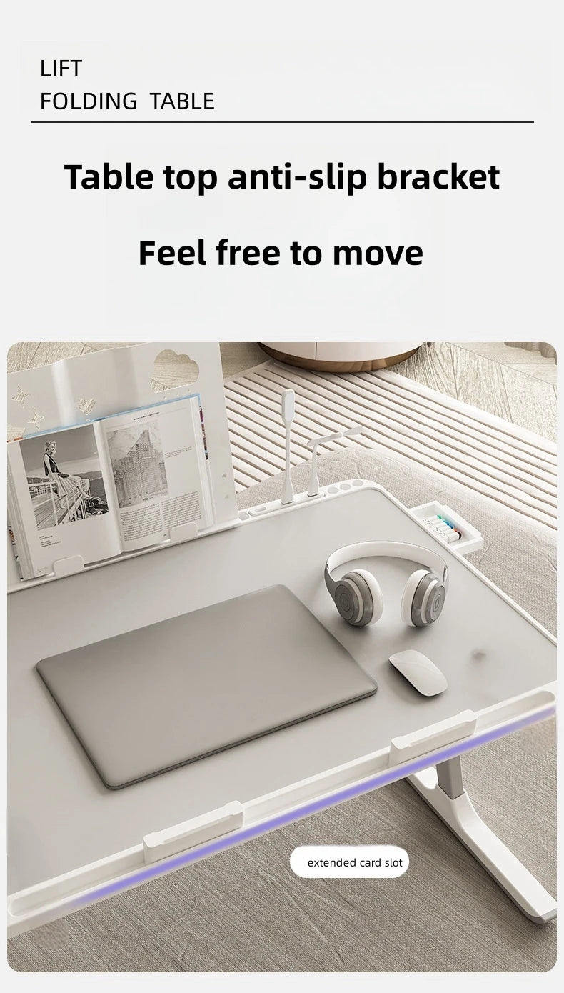 Adjustable Laptop Bed Tray Table Portable Standing Desk