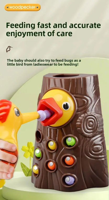 Woodpecker puzzle Toys Catching Insects Small Game
