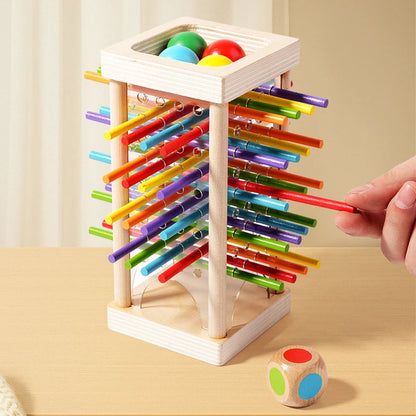 Parent child interactive wooden stick children's