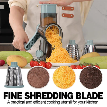 3 in 1 Rotary Cheese Grater Versatile Slicer