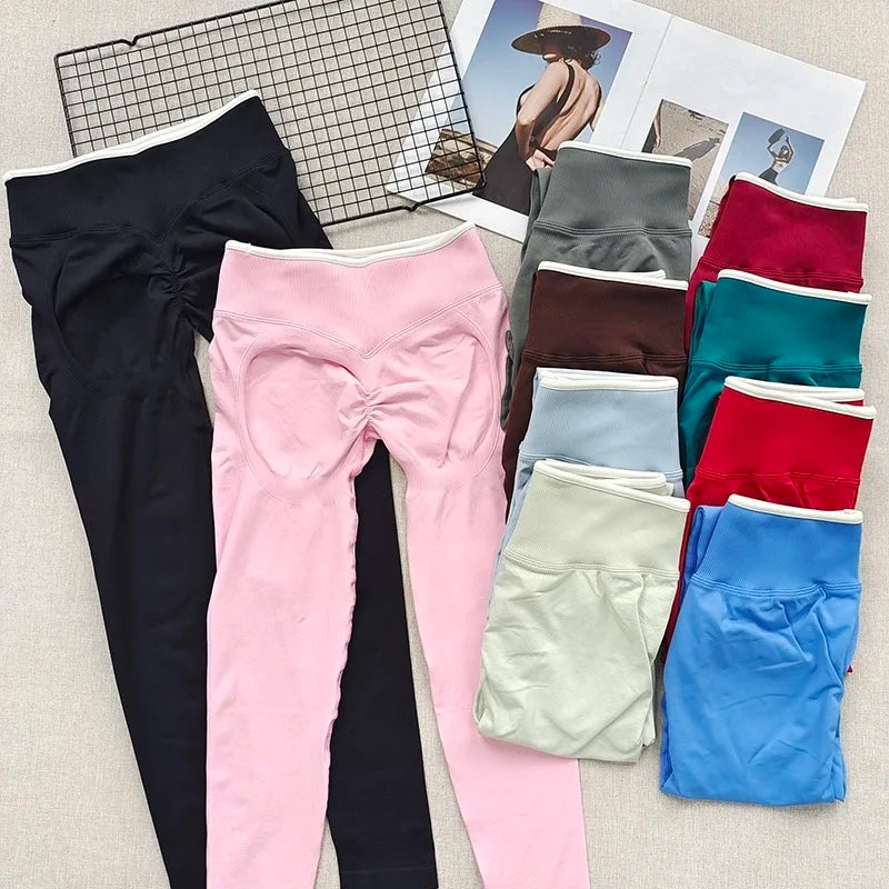 Peach Butt Yoga Pants, High-Waisted Butt-Lifting Fitness