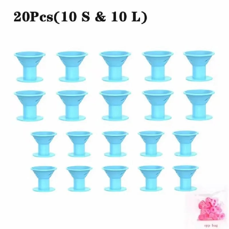 Soft Rubber Silicone Heatless Hair Curler Hair Styling