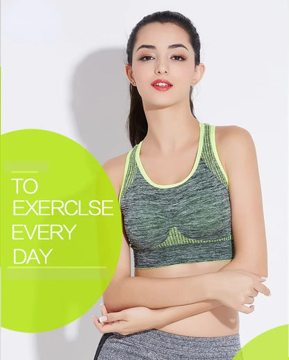 New Sports Bra Women Seamless Gym Jogging Crop Top Yoga Fitness
